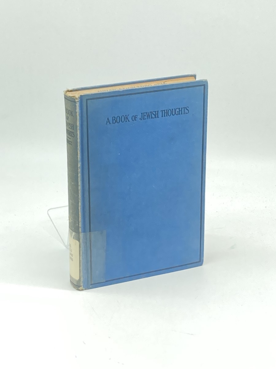 A Book of Jewish Thoughts (1926) ; Selected and Arranged