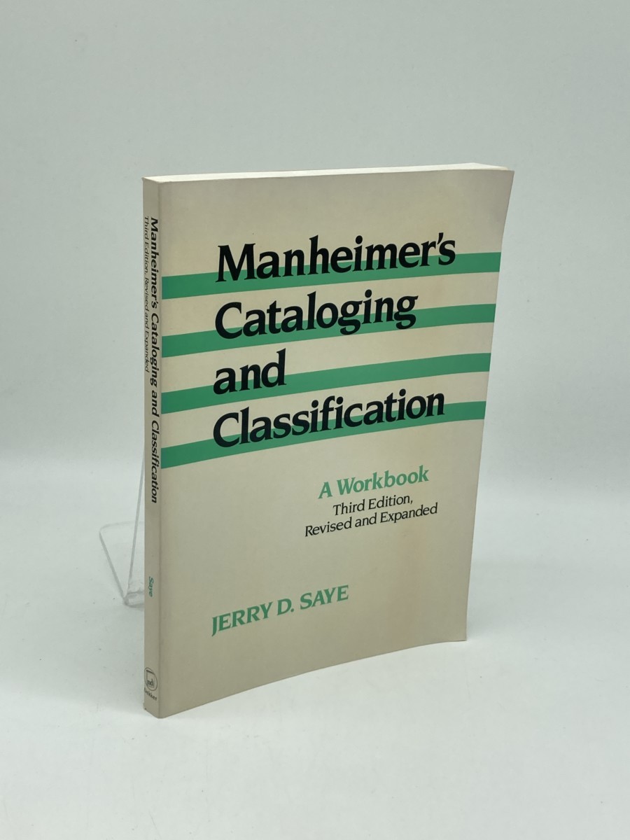 Image for Manheimer's Cataloging and Classification; A Workbook Manheimer's Cataloging and Classification; A Workbook