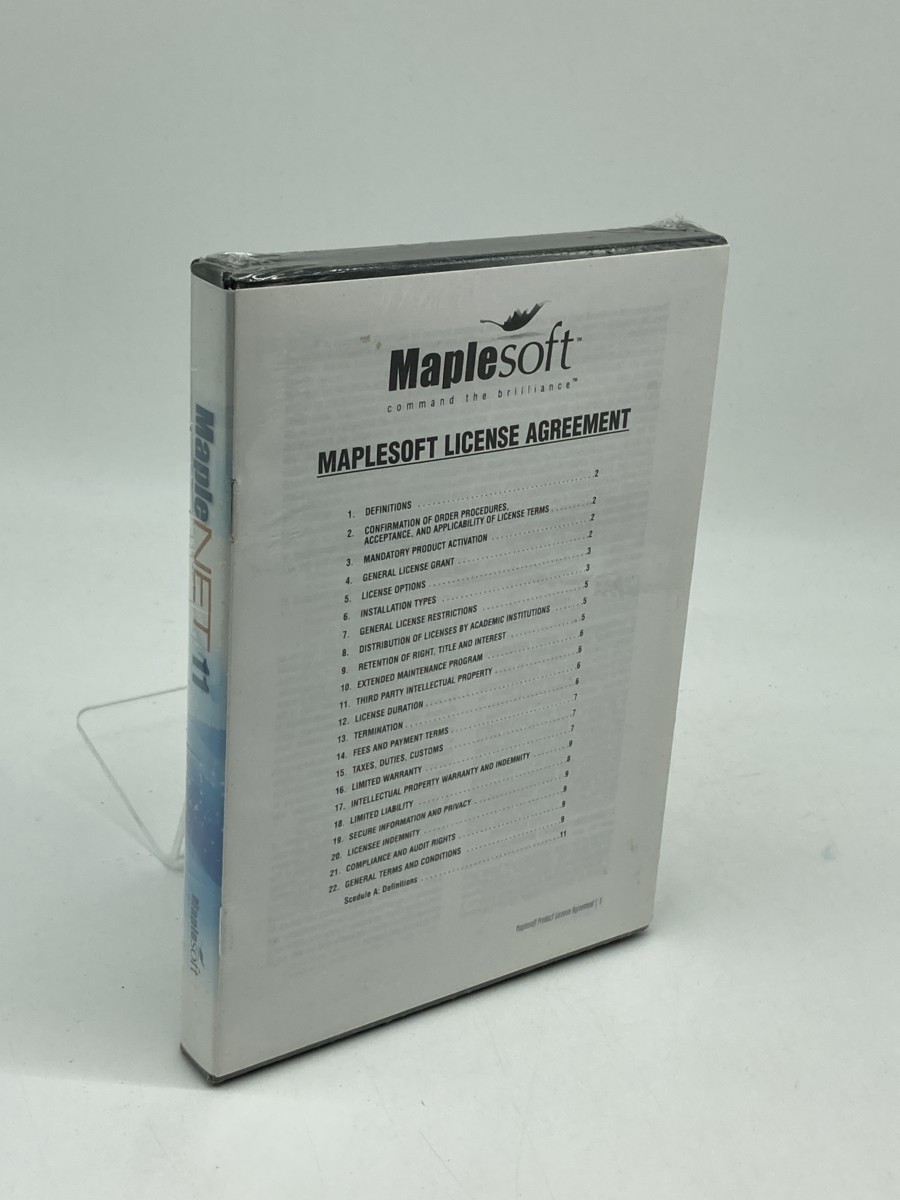 Maplenet 11 Program Installation Cds; Maplesoft