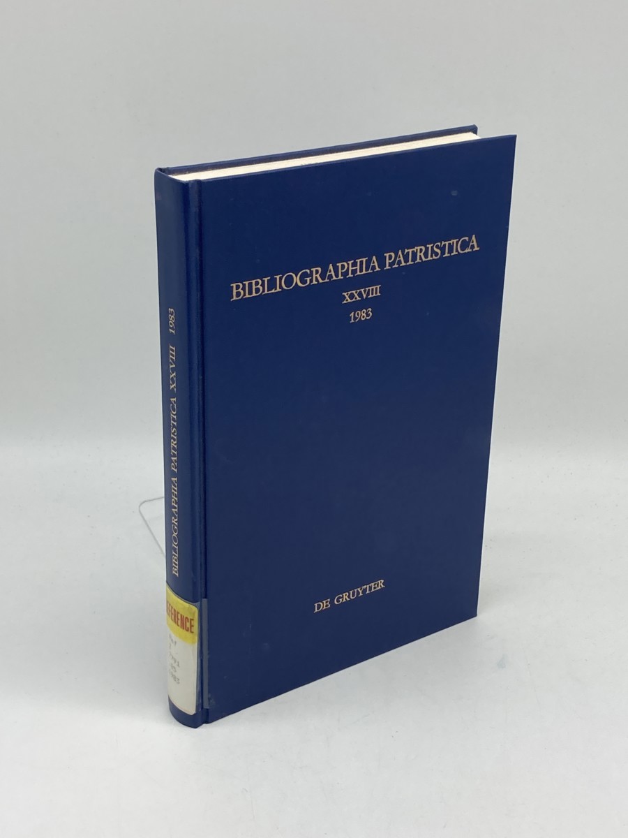 Image for Die Erscheinungen Des Jahres 1983 (German Edition) Bibliographia Patristica XXVIII Die Erscheinungen Des Jahres 1983 (German Edition) Bibliographia Patristica XXVIII