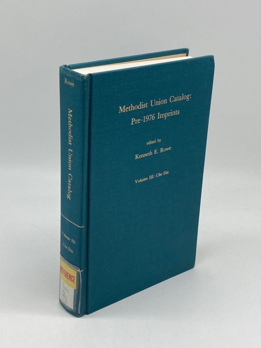 Image for Methodist Union Catalog, Volume III; CHA-DIX Methodist Union Catalog, Volume III; CHA-DIX