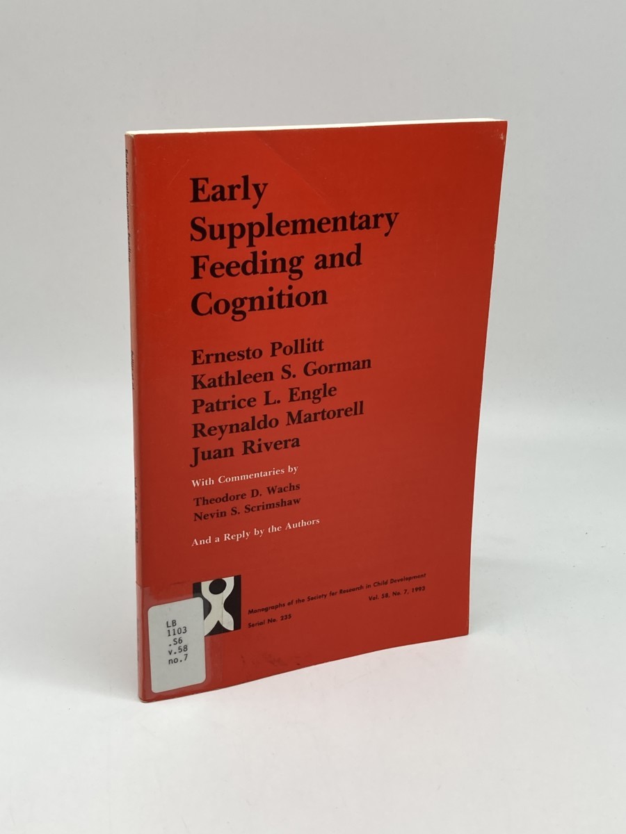 Image for Early Supplementary Feeding and Cognition; Effect over Two Decades Early Supplementary Feeding and Cognition; Effect over Two Decades