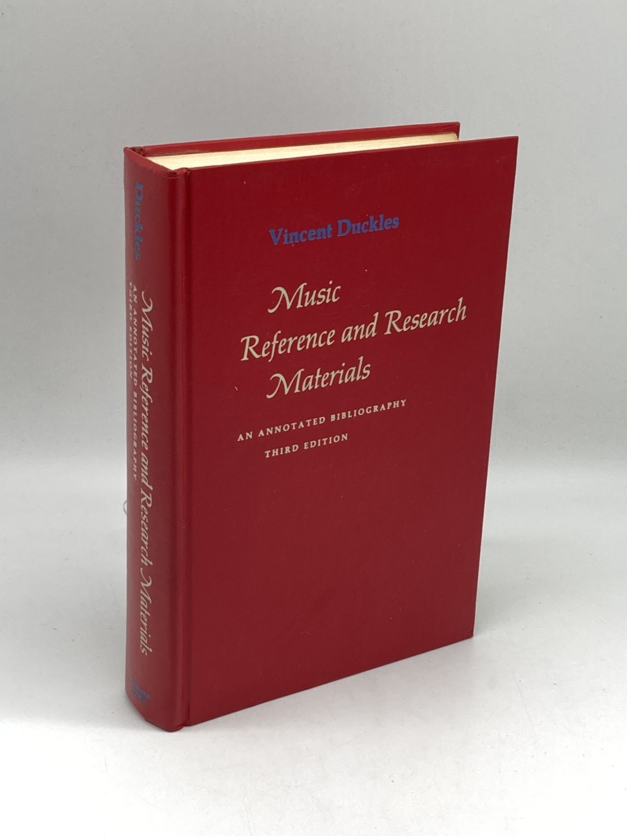 Music Reference and Research Materials; ; An Annotated Bibliography