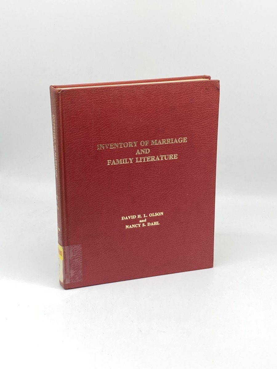 Image for Inventory of Marriage and Family Literature; 1973 & 1974, Volume 3 Inventory of Marriage and Family Literature; 1973 & 1974, Volume 3