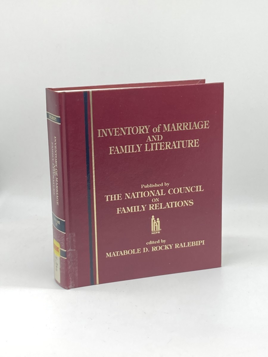 Image for Inventory of Marriage and Family Literature Volume 15, 1988 / 1989 Inventory of Marriage and Family Literature Volume 15, 1988 / 1989