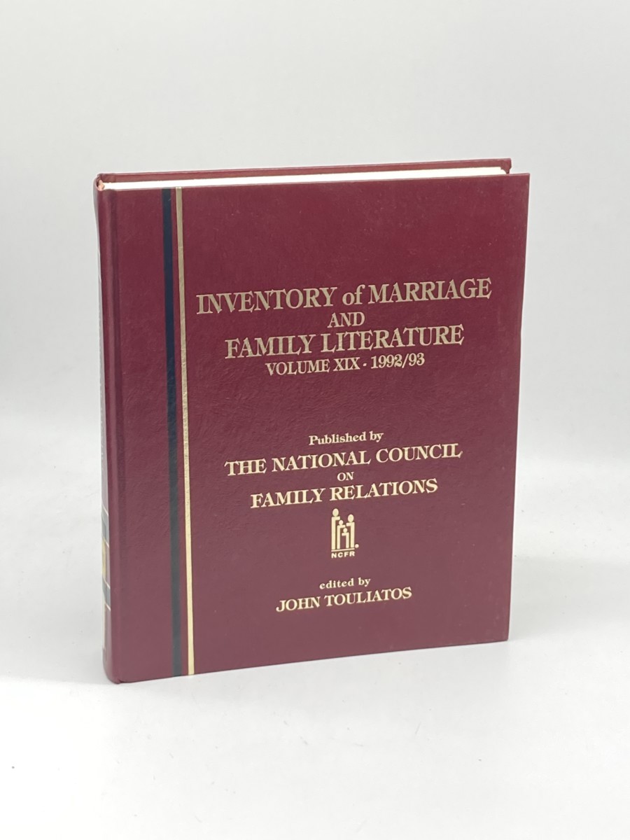Image for Inventory of Marriage and Family Literature Volume 19 - 1992-1993 Inventory of Marriage and Family Literature Volume 19 - 1992-1993