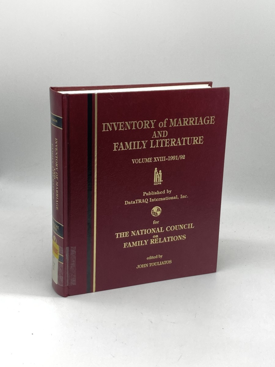 Image for Inventory of Marriage and Family Literature Volume 18 - 1991-1992 Inventory of Marriage and Family Literature Volume 18 - 1991-1992