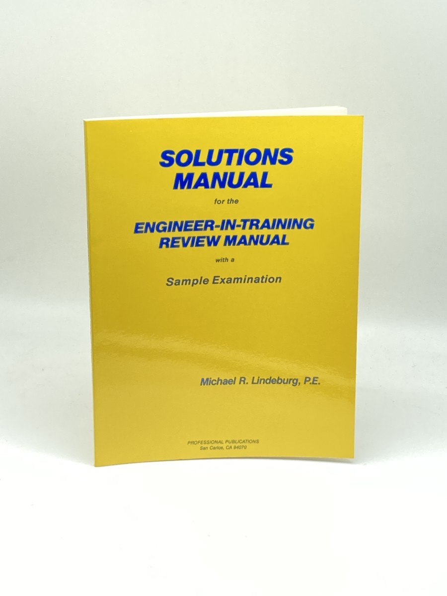 Image for Engineer in Training Review Manual; A Complete Review and Reference for the E-I-T Examination Engineer in Training Review Manual; A Complete Review and Reference for the E-I-T Examination