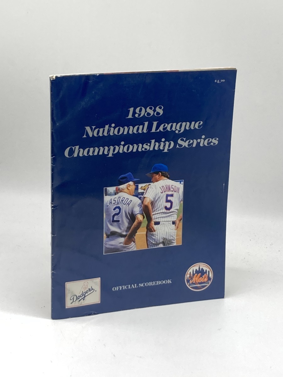 1988 National League Championship Series Official Scorebook; Dodgers / Mets