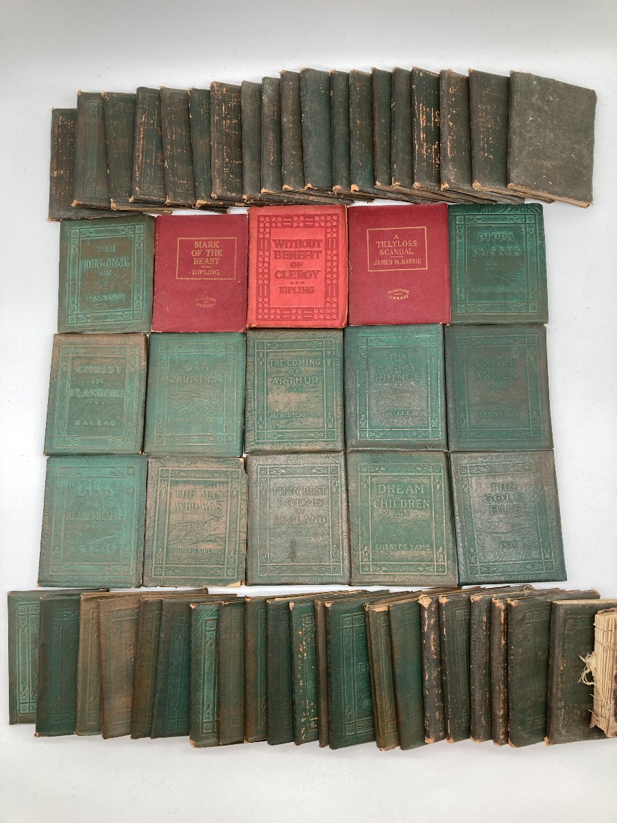55 Vintage Miniature Books; Little Leather Library Set; Early Issues; Classics