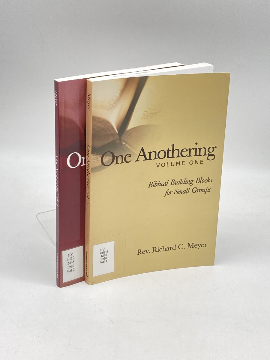 One Anothering, Volumes 1 and 2; Biblical Building Blocks for Small Groups; Building Spiritual Community in Small Groups