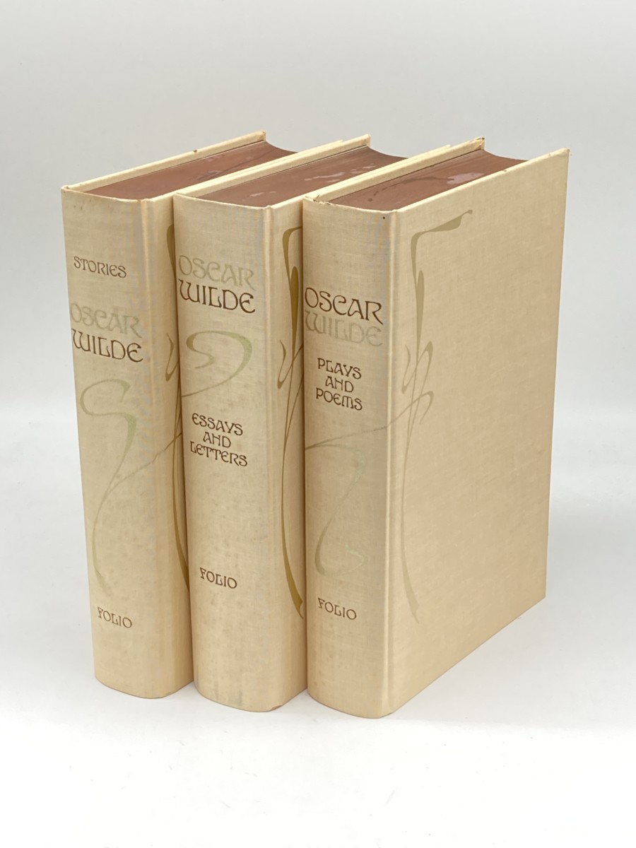 Oscar Wilde; 3 Volume Folio Society Set; Stories; Plays and Poetry; Essays and Letters