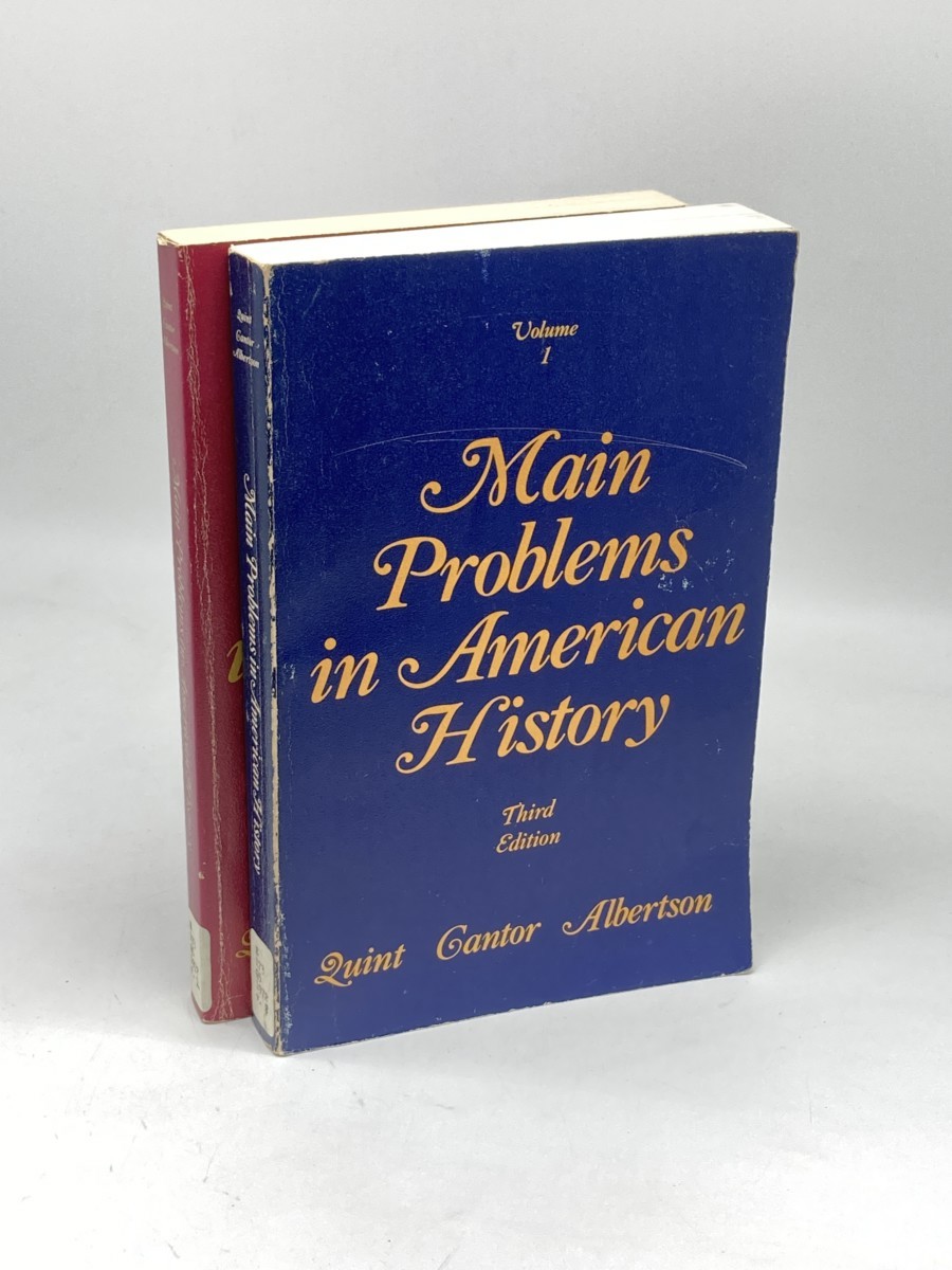 Main Problems in American History, Volumes 1 and 2