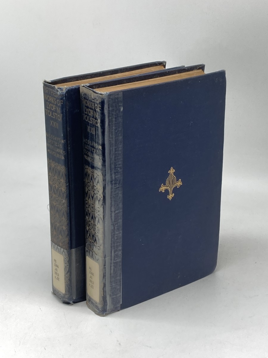 The Works of Lyof N. Tolstoi; Essays, Letters, Miscellanies (Volumes 1 and 2) (1913); Volumes 21 and 22 of Larger Series
