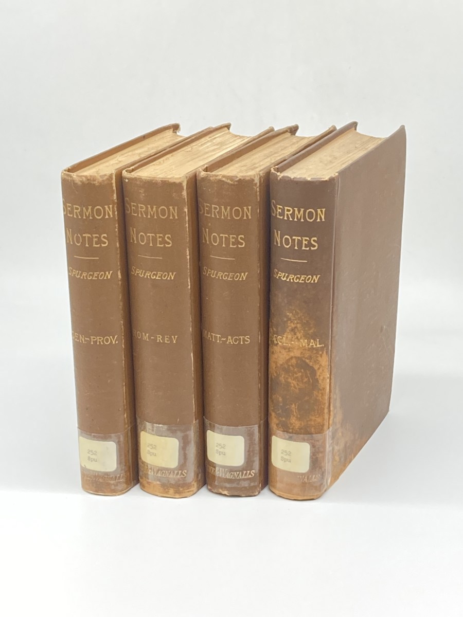 My Sermon-Notes (1880s) in 4 Volumes; A Selection from Outlines of Discourses