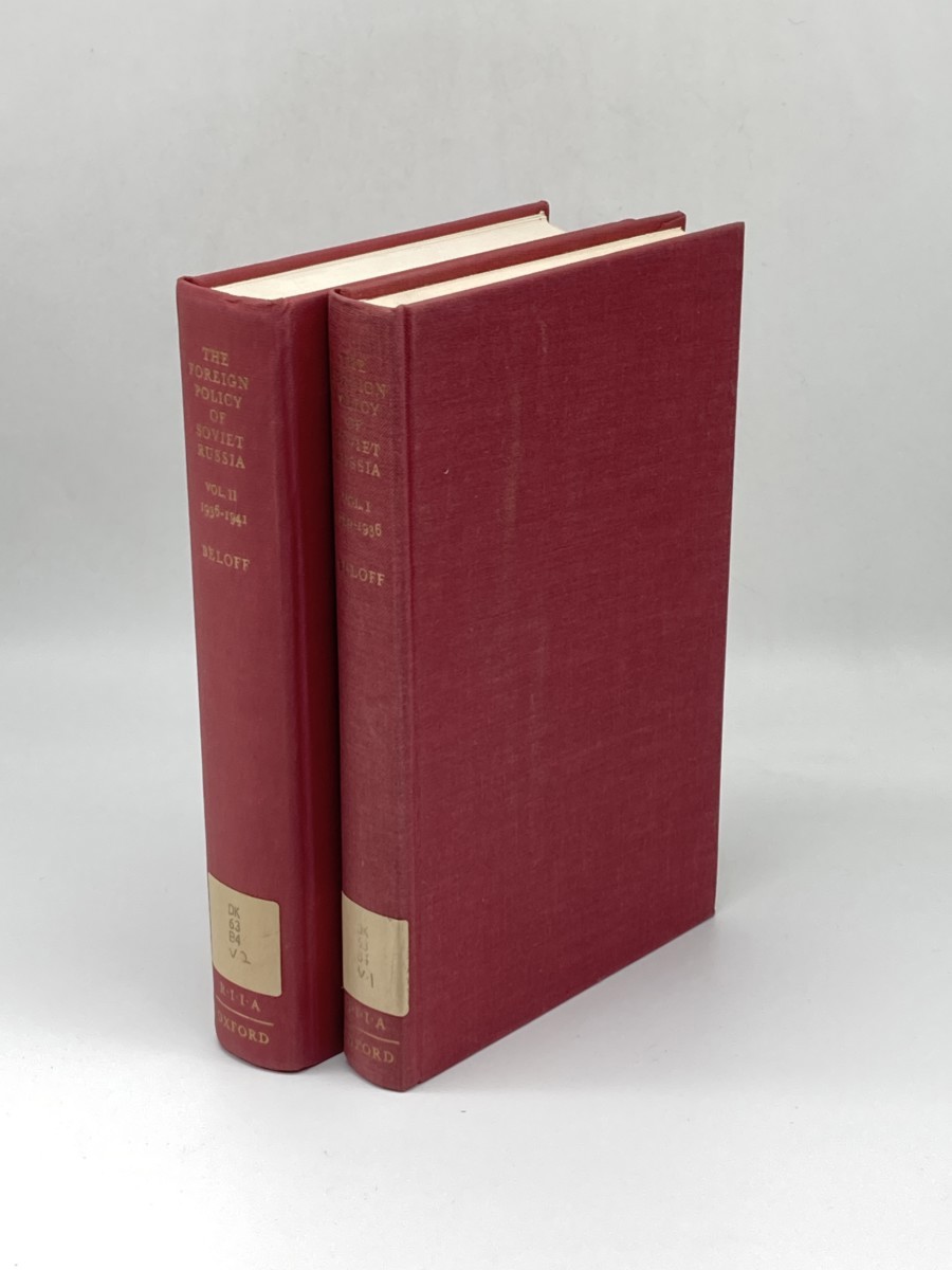 The Foreign Policy of Soviet Russia, 1929-1941; Volumes 1 and 2