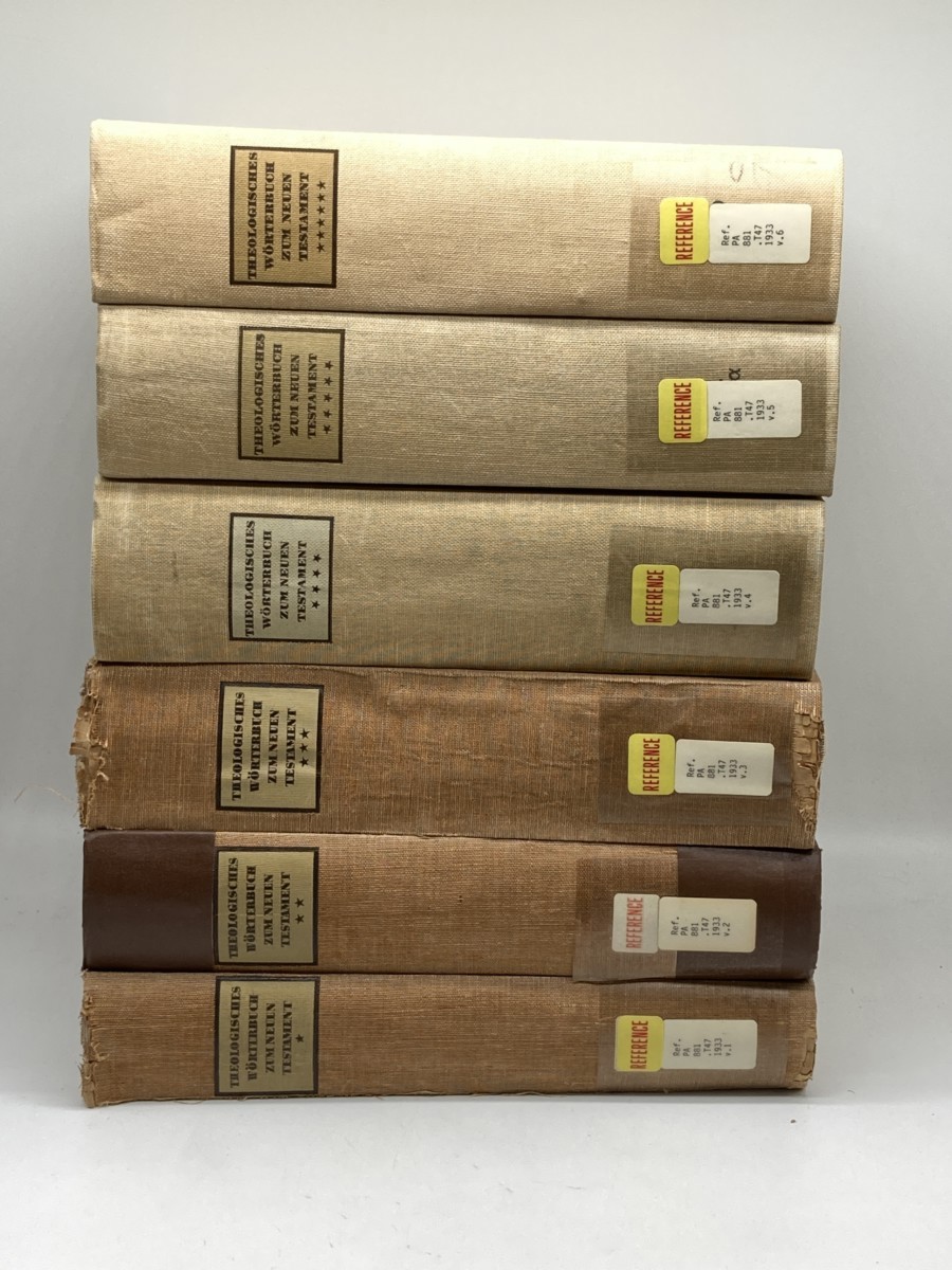 Theologisches Worterbuch Zum Neuen Testament; 7 Volume Set (1930s)