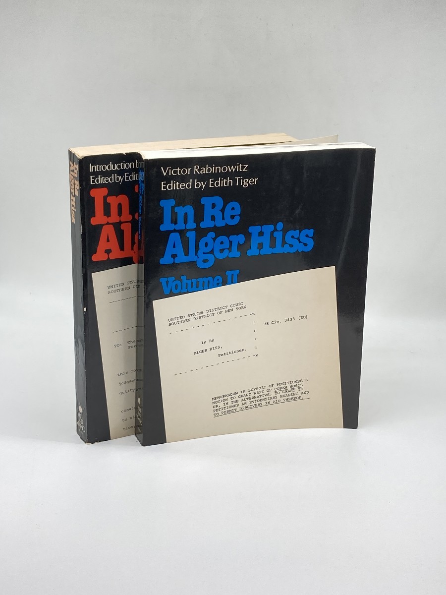 In Re Alger Hiss Volumes 1 and 2; Petition for a Writ of Error Coram Nobis