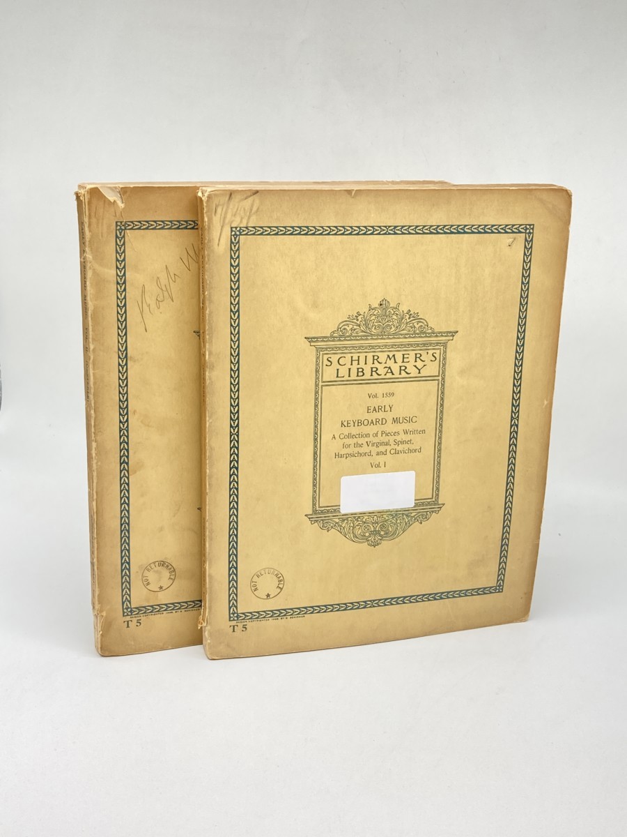 Early Keyboard Music; Volumes 1 and 2; A Collection of Pieces Written for the Virginal, Spinet, Harspichord, and Clavichord