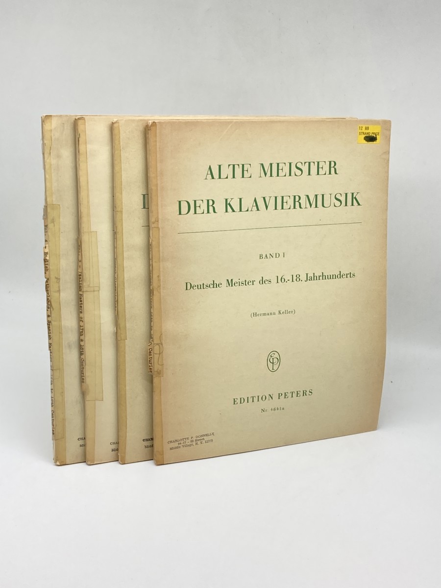 Image for Alte Meister Del Klaviermusik; 4 Volume Set Alte Meister Del Klaviermusik; 4 Volume Set