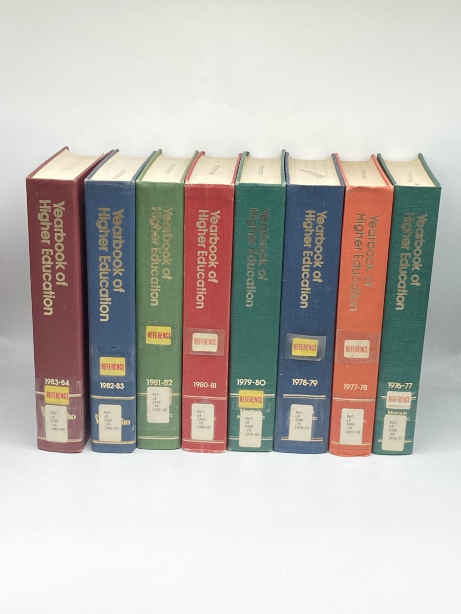 Image for Yearbook of Higher Education; 1977 through 1984; 8 Years in 8 Volumes Yearbook of Higher Education; 1977 through 1984; 8 Years in 8 Volumes