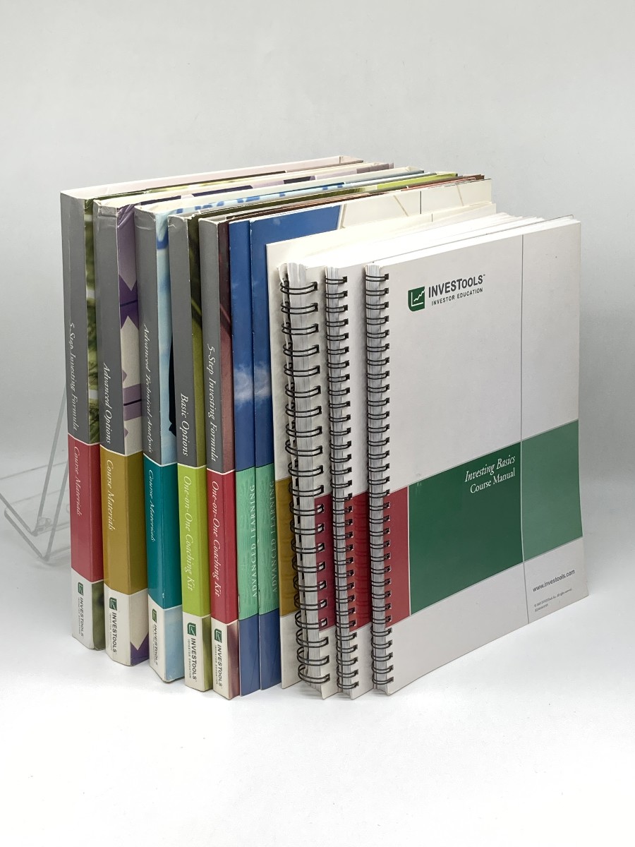 10 INVESTOOLS; Investor Education Books (+ CDS) ; Course Materials