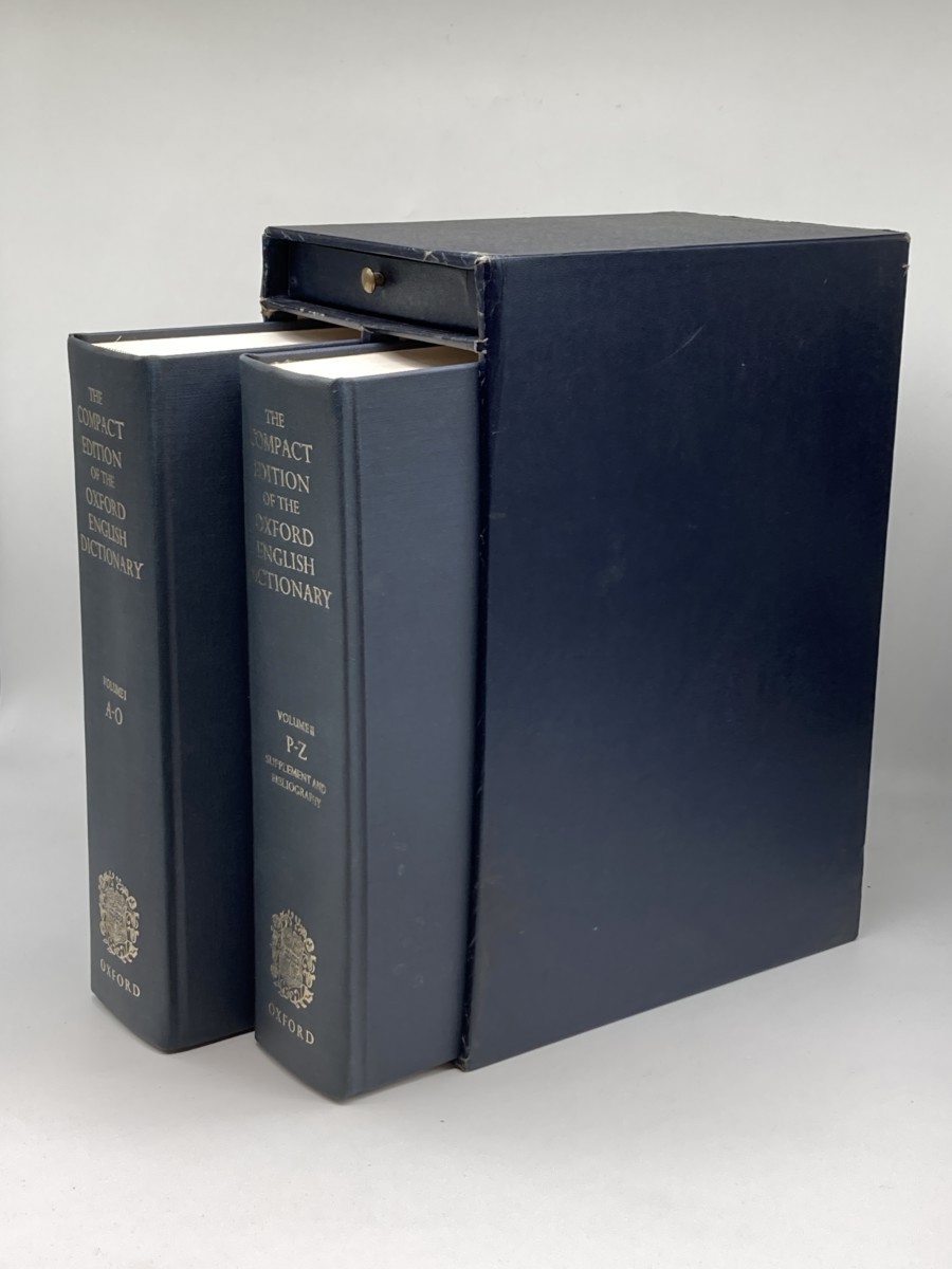 Image for The Compact Edition of the Oxford English Dictionary; 2 Volume Set in Slipcase; Includes Magnifying Glass The Compact Edition of the Oxford English Dictionary; 2 Volume Set in Slipcase; Includes Magnifying Glass