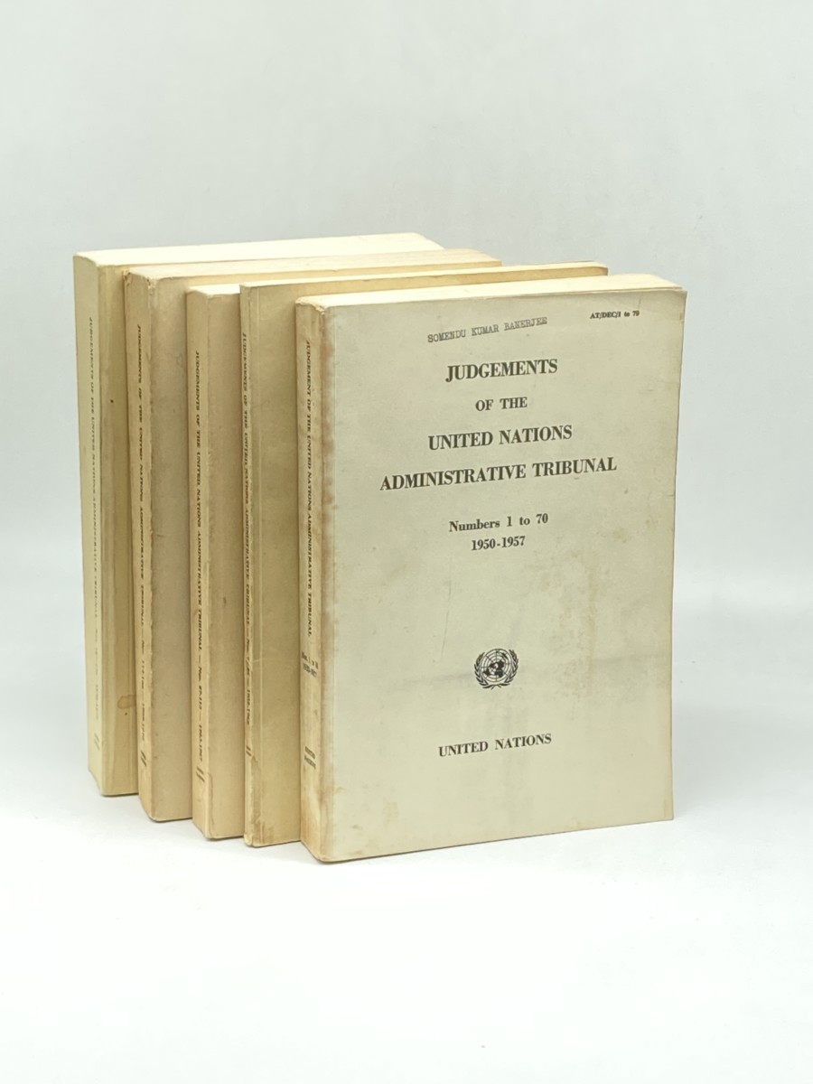 Judgements of the United Nations Administrative Tribunal; Numbers 1 to 230; 1950-1977; In 5 Volumes