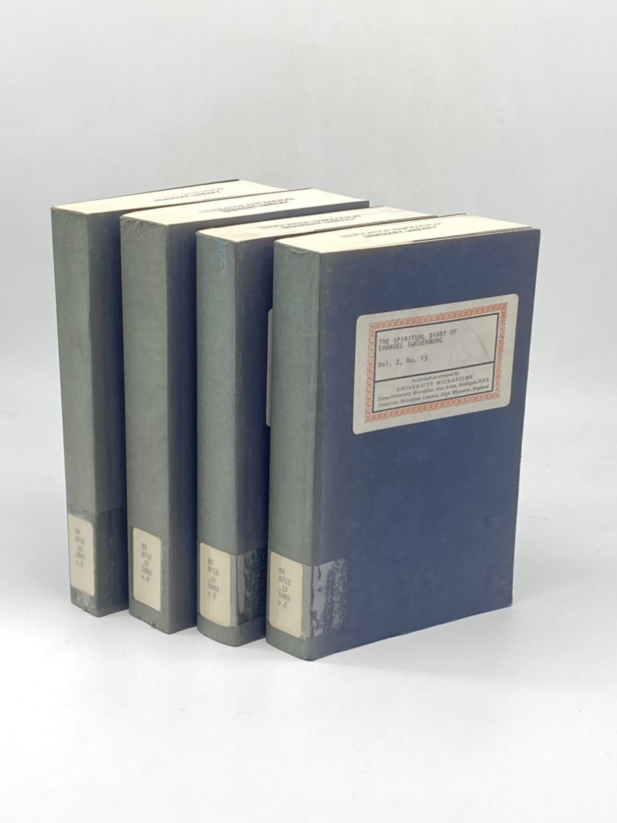 Image for The Spiritual Diary of Emanuel Swedenborg; Volumes 2, 3, 4, and 5 (Missing #1) The Spiritual Diary of Emanuel Swedenborg; Volumes 2, 3, 4, and 5 (Missing #1)
