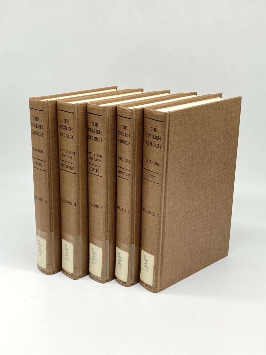Image for A History of the English Church; 5 Volume Set; 597-1066; 1066-1722; 14th and 15th Centuries; in the 16th Century; 1558-1625 A History of the English Church; 5 Volume Set; 597-1066; 1066-1722; 14th and 15th Centuries; in the 16th Century; 1558-1625