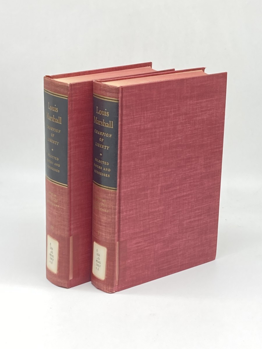 Image for Louis Marshall, Champion of Liberty; Volumes 1 and 2; Selected Papers and Addresses Louis Marshall, Champion of Liberty; Volumes 1 and 2; Selected Papers and Addresses