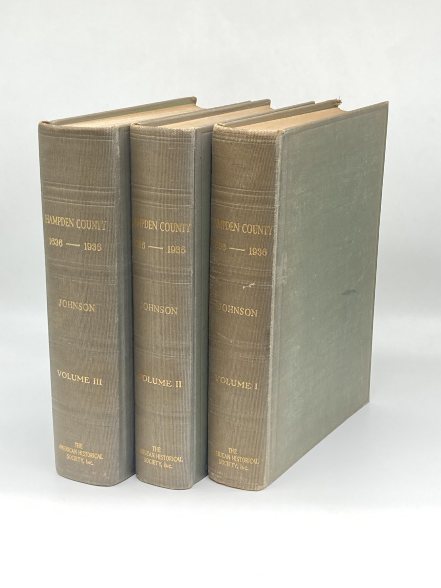 Hampden County; 1636-1936; 3 Volume Set