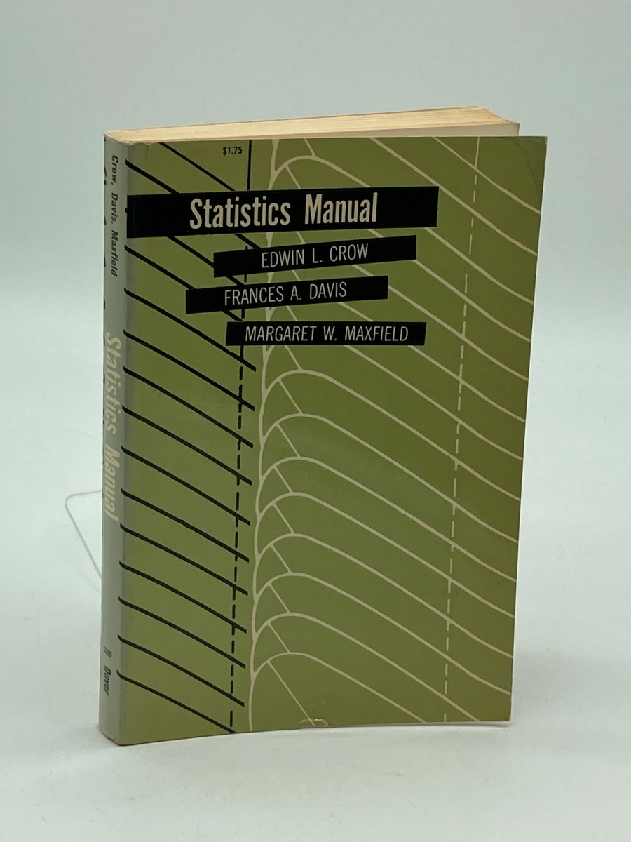 Statistics Manual With Examples Taken from Ordnance Development