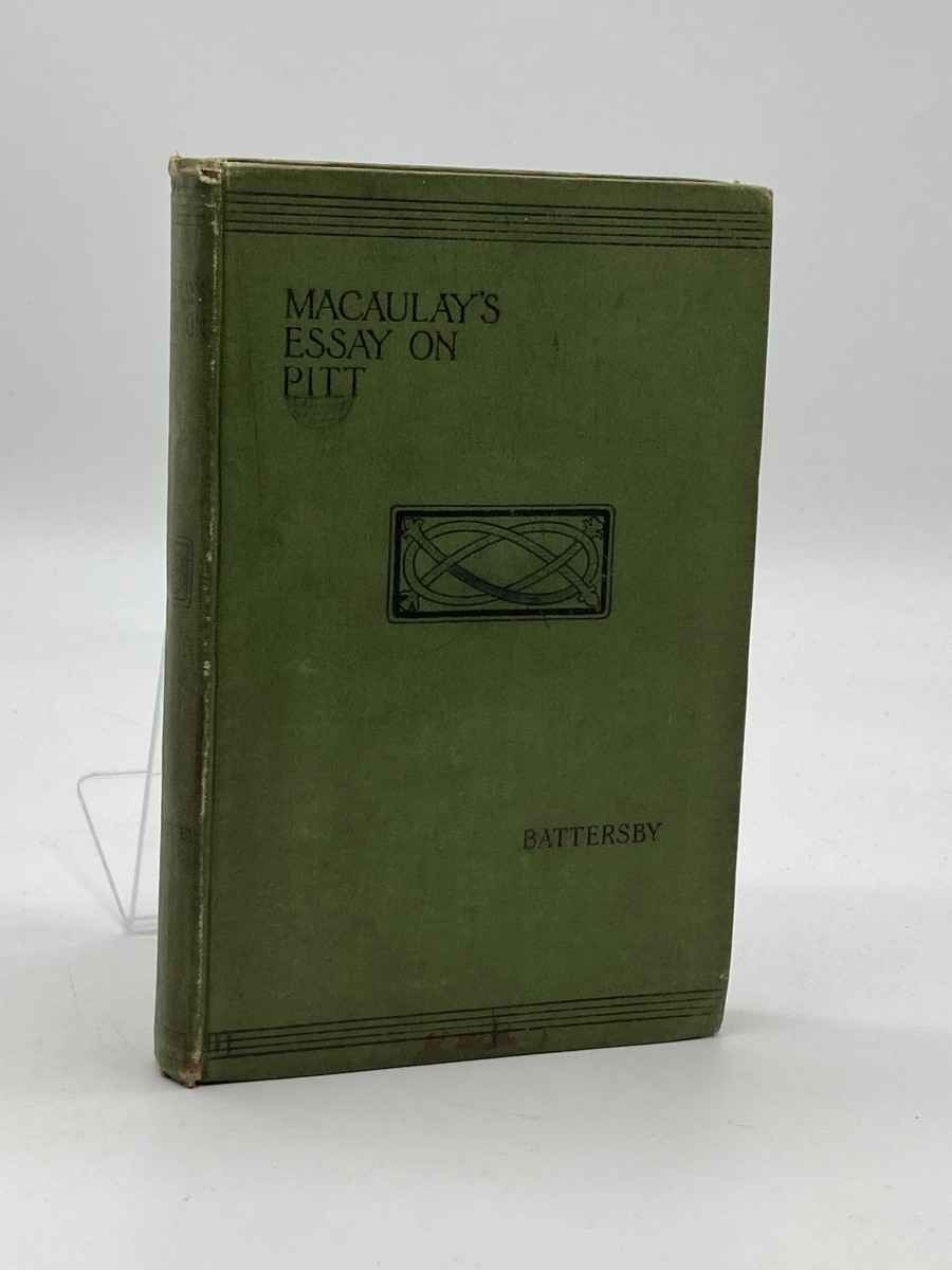 Image for Macaulay's Essay on William Pitt (Earl of Chatham) 1901 Macaulay's Essay on William Pitt (Earl of Chatham) 1901