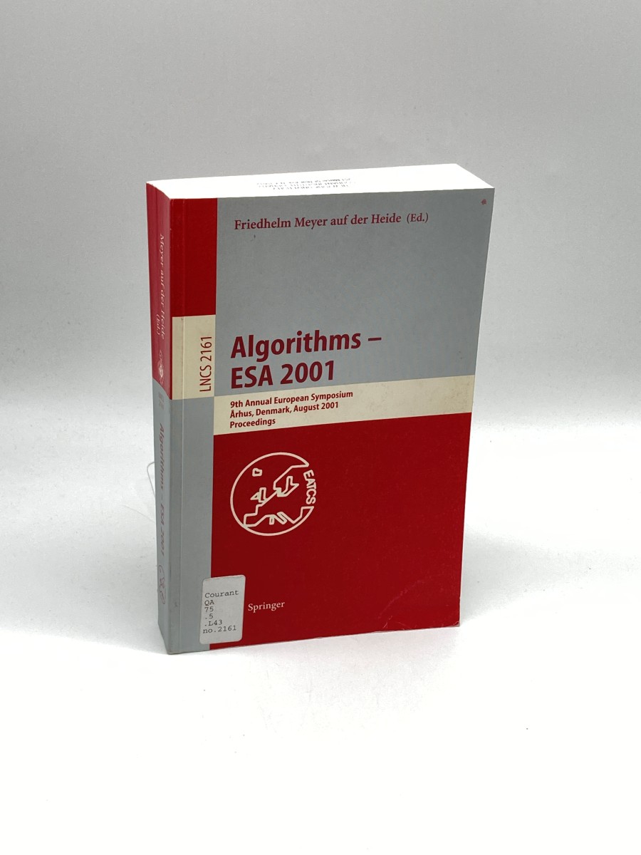 Algorithms - ESA 2001 9Th Annual European Symposium, Aarhus, Denmark, August 28-31, 2001, Proceedings