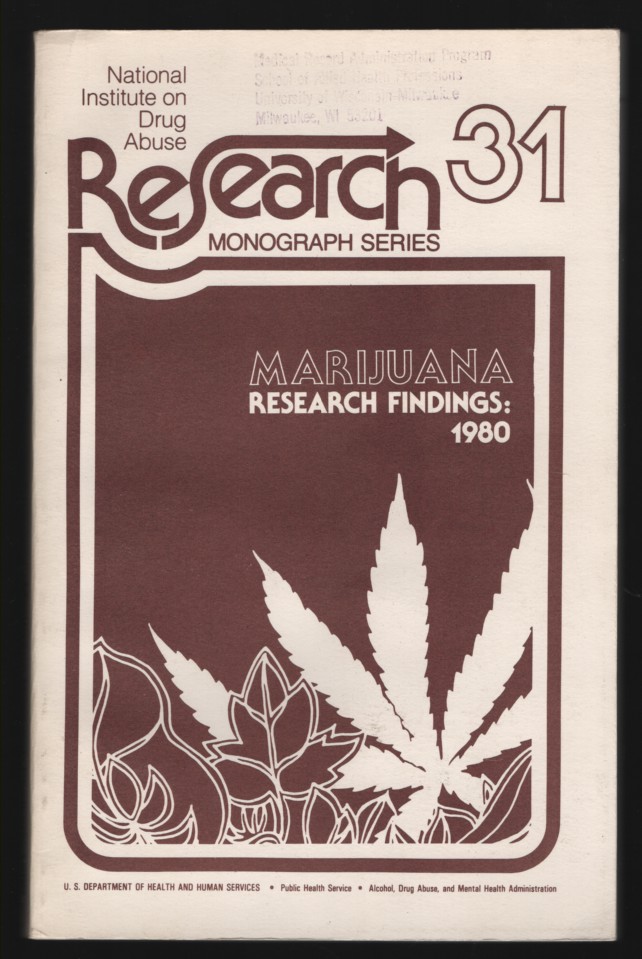 Marihuana Research Findings: 1980