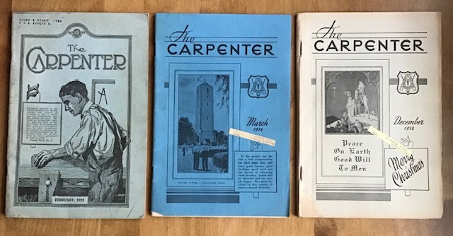 Carpenter (February, 1925) (March 1938) (December 38); The Official Journal of the United Brotherhood of Carpenters and Joiners of America