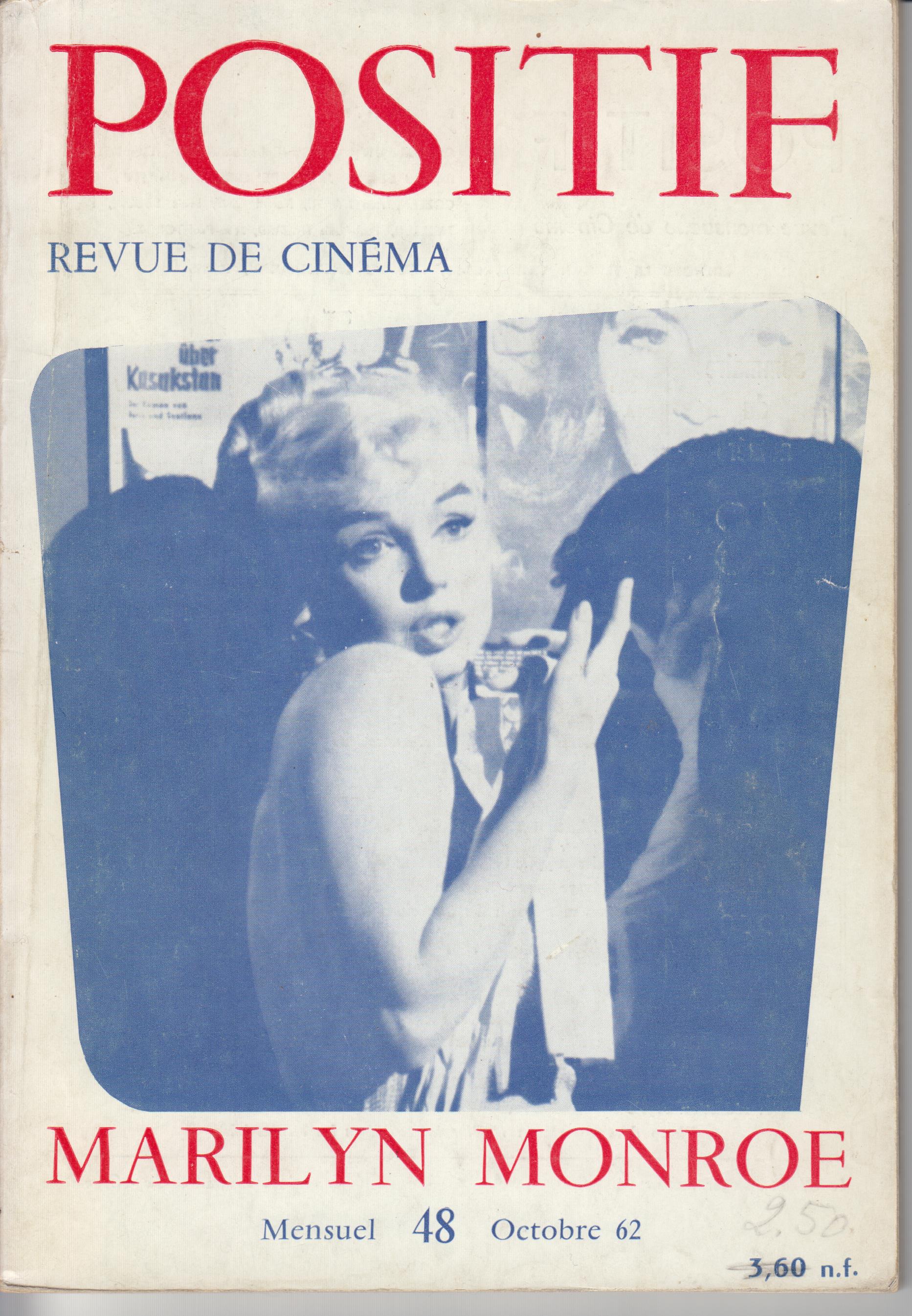 Image for Cover Photo on Positif. Revue De Cinema 48 (October, 1962)