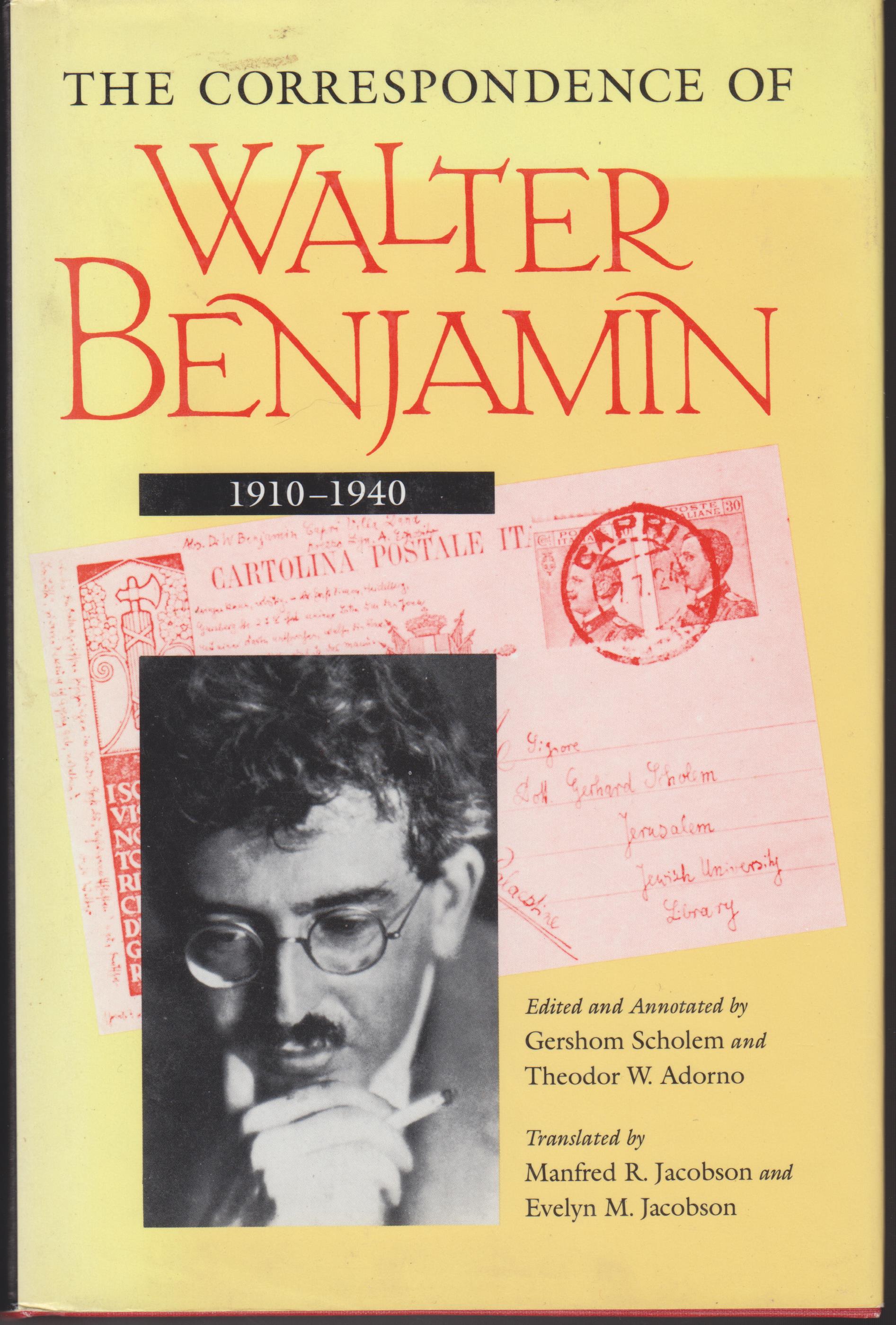 Image for The Correspondence of Walter Benjamin 1910-1940