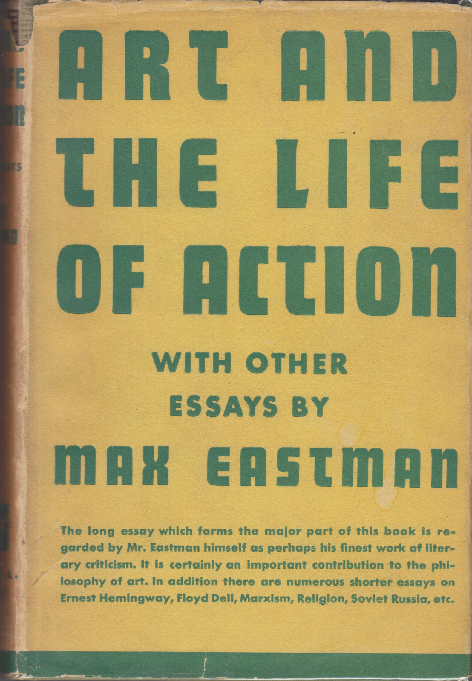 Image for Art and the Life of Action with Other Essays