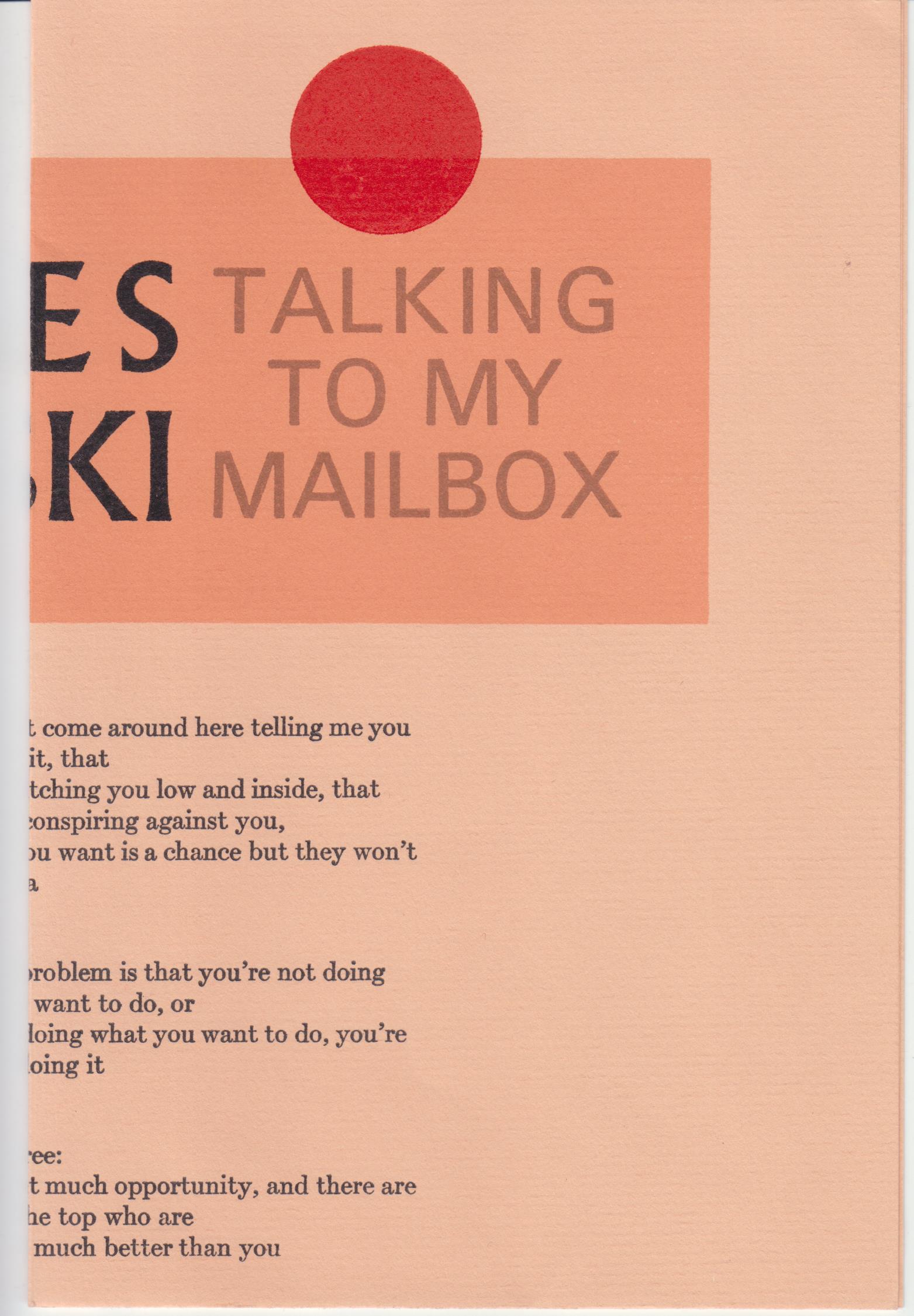Image for Talking To My Mailbox