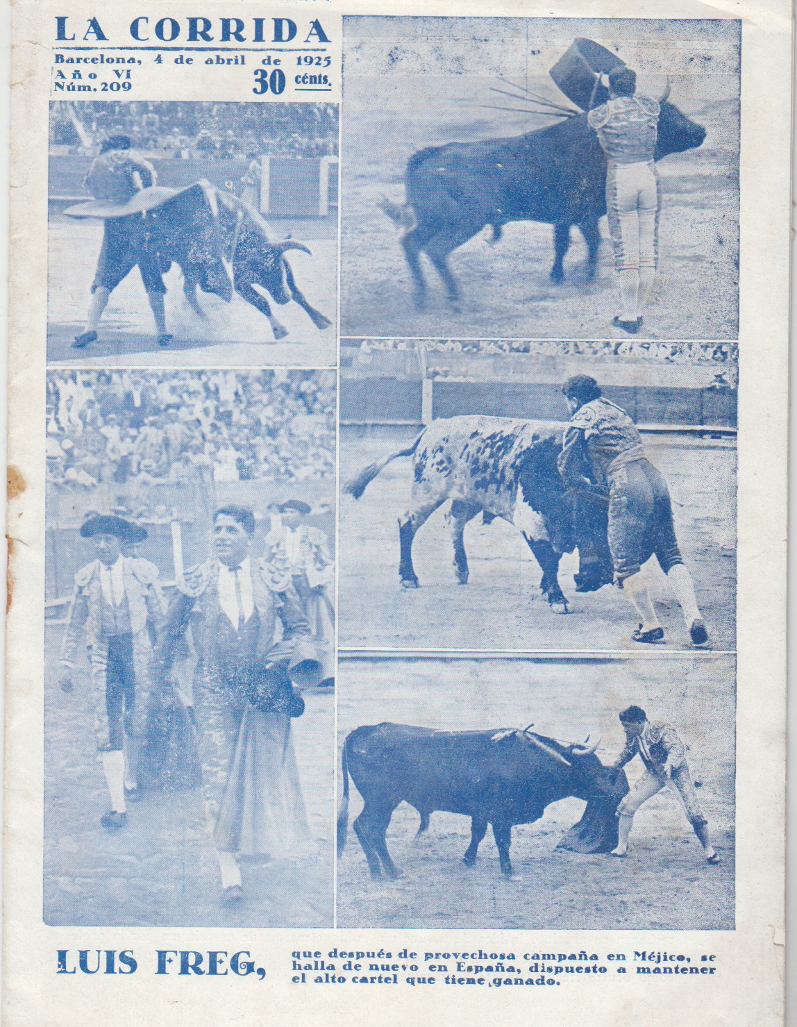 Image for La Corrida, Ano VI, Nom 209 (4 de Abril de 1925)