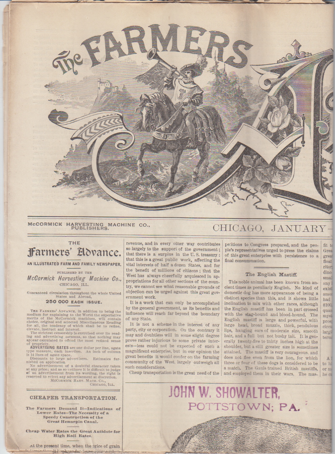 Image for Farmers' Advance, January-February, 1885