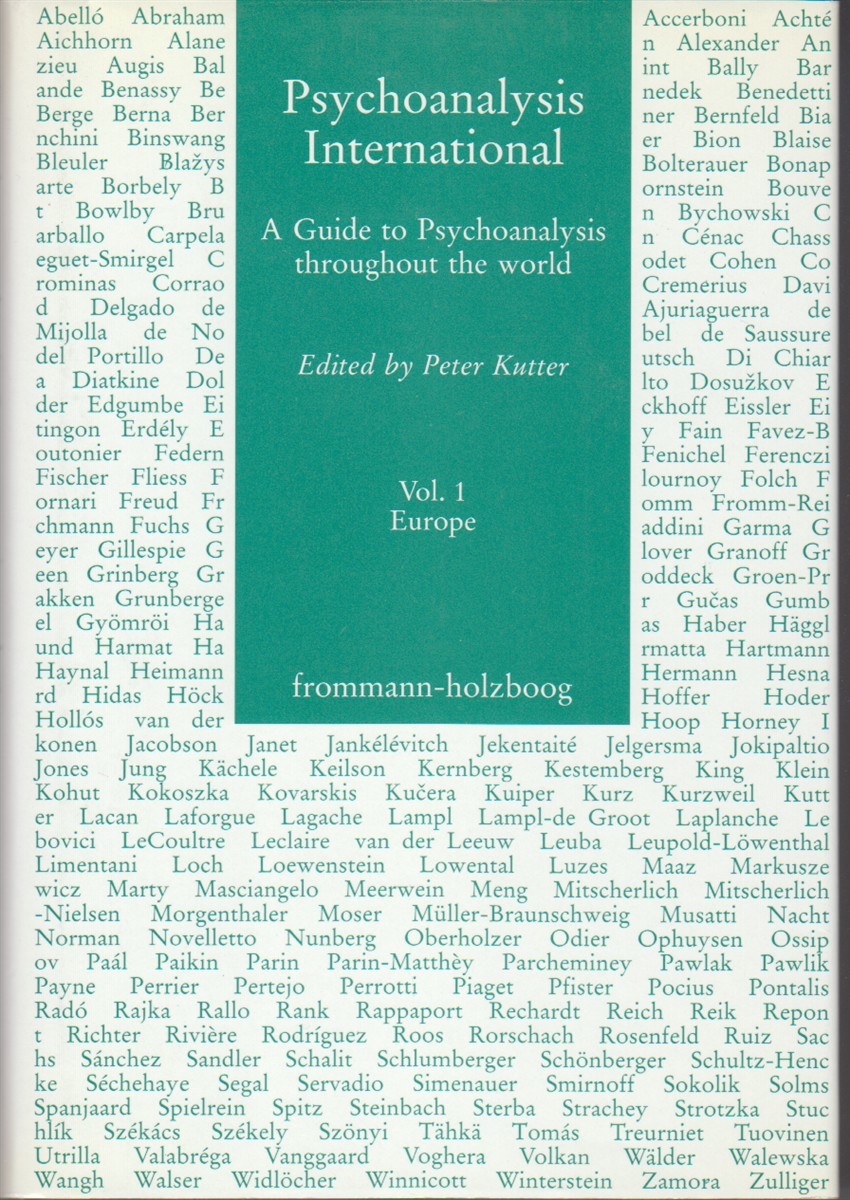 Image for Psychoanalysis International  Vol. 1   Europe