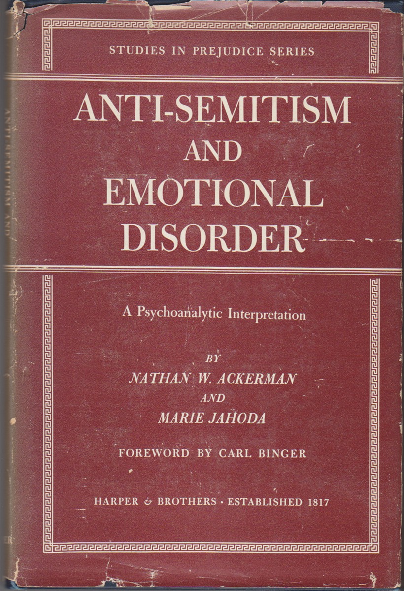 Image for Anti-Semitism and Emotional Disorder