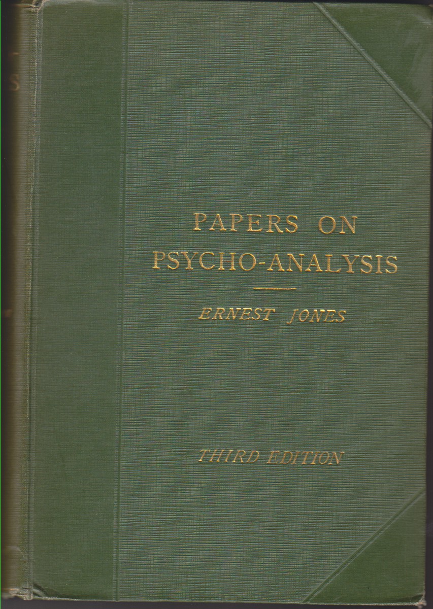 JONES, ERNEST - Papers on Psycho-Analysis