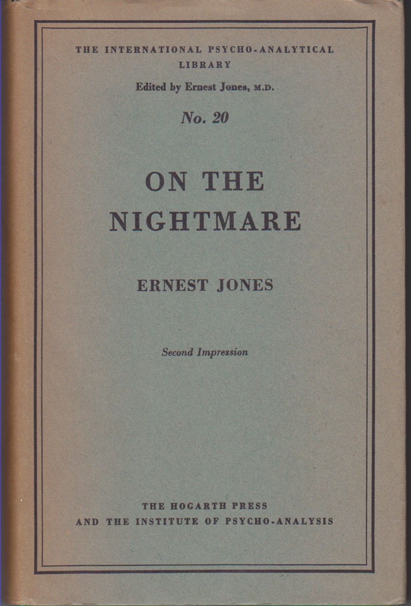 JONES, ERNEST - On the Nightmare