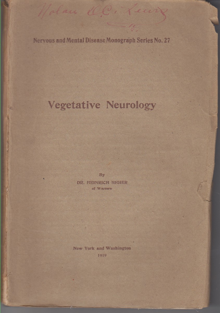 Image for Vegetative Neurology