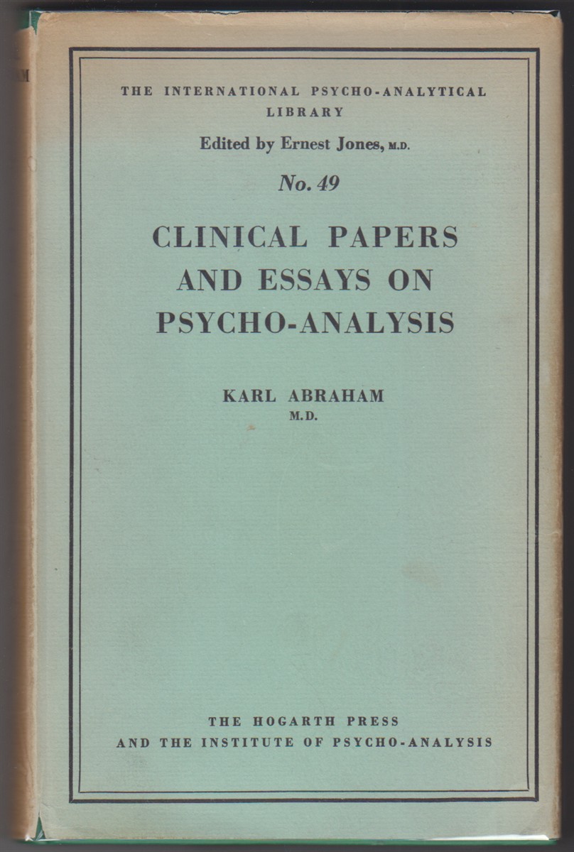 Image for Clinical Papers And Essays On Psychoanalysis