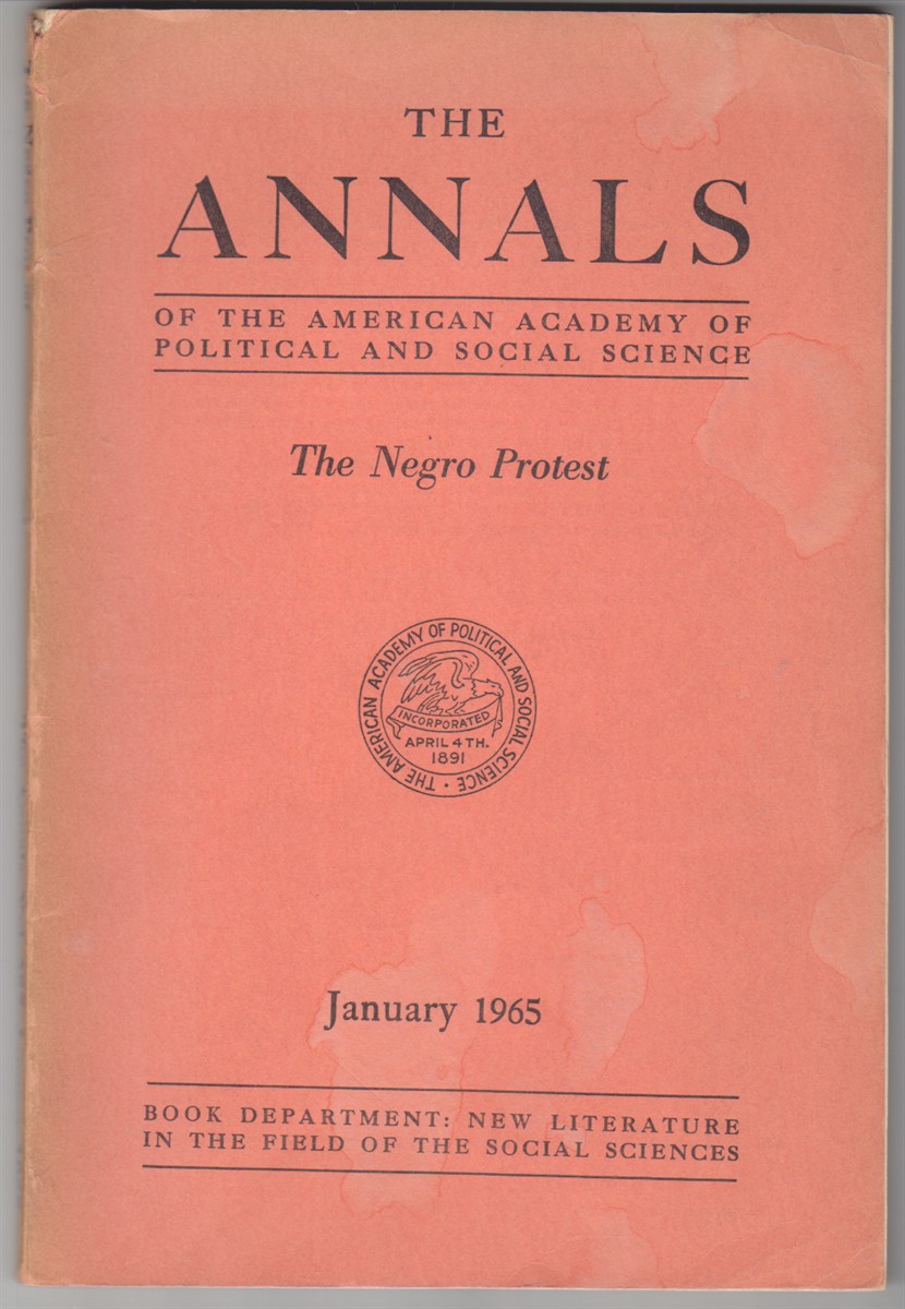 Image for The Annals Vol 357 January 1965  The Negro Protest
